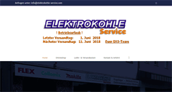 Desktop Screenshot of elektrokohle-service.com