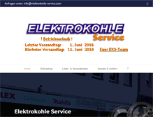 Tablet Screenshot of elektrokohle-service.com